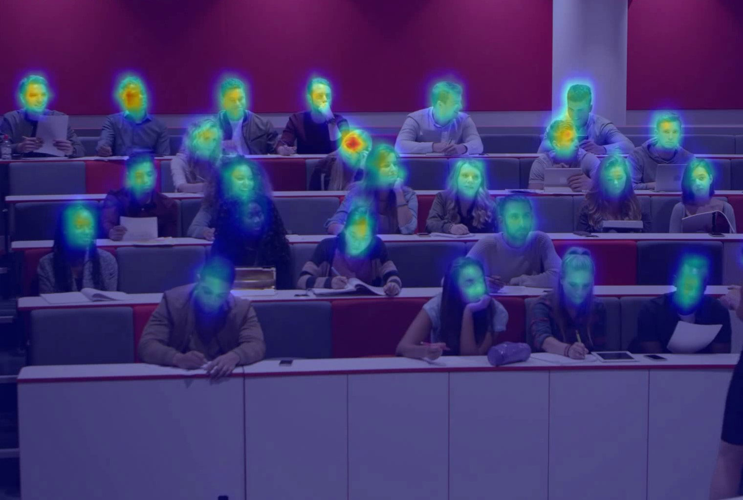 Facilities Utilisation People Counting heat map